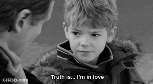 Black And White Boy Talking To Man Truth Is I'm In Love GIF