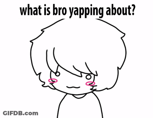 Black And White Boy What Is Bro Yapping About GIF