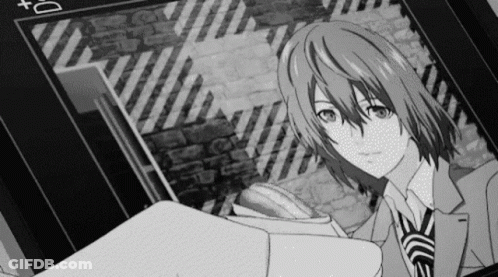 Black And White Boy With Long Hair And Tie GIF