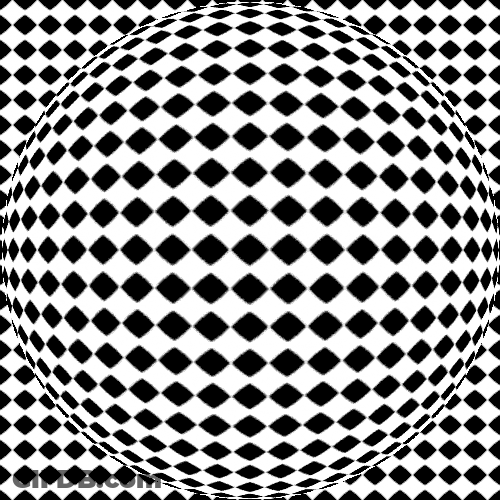 Black And White Bubble 3D Illusion GIF