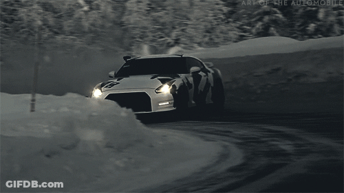 Black And White Car With DC Logo GIF