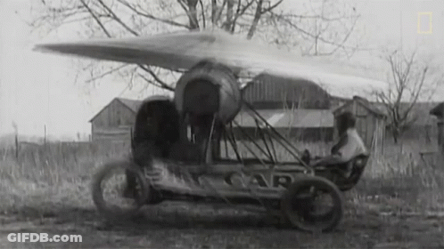 Black And White Car With Word Car GIF