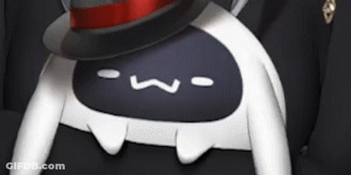 Black And White Cartoon Character In Top Hat And Suit GIF