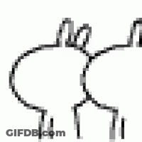 Black And White Cartoon Character Saying I'm Sorry GIF
