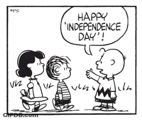 Black And White Cartoon It Means Being Free From Influence Or Control Of Others GIF