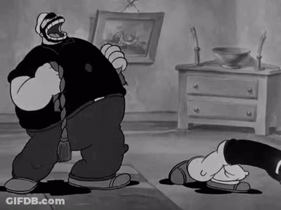 Black And White Cartoon Man Standing Next To Woman GIF