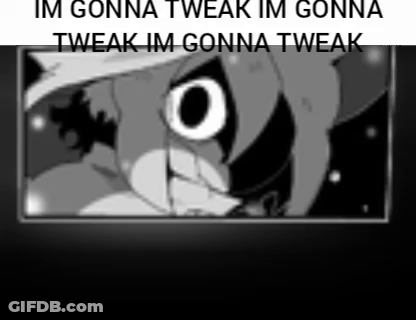Black And White Cartoon Person With Big O Eye GIF