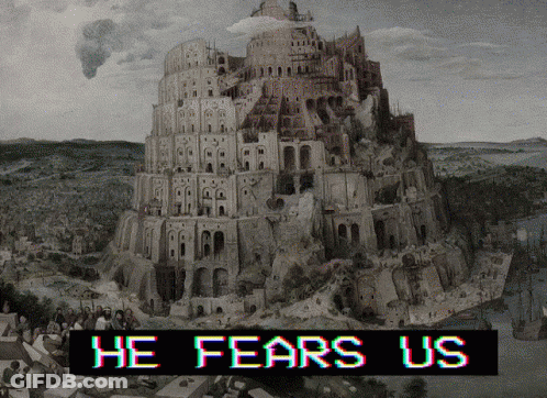 Black And White Castle He Fears Us GIF