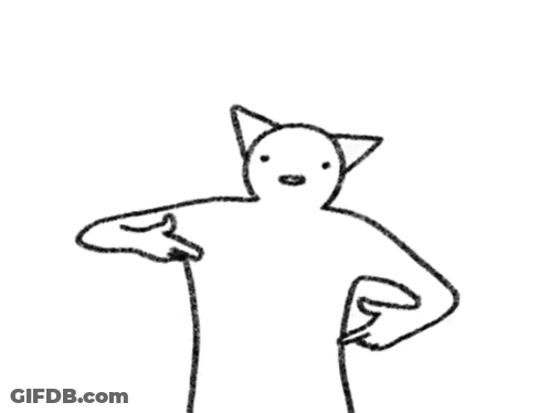 Black And White Cat Giving Thumbs Up GIF