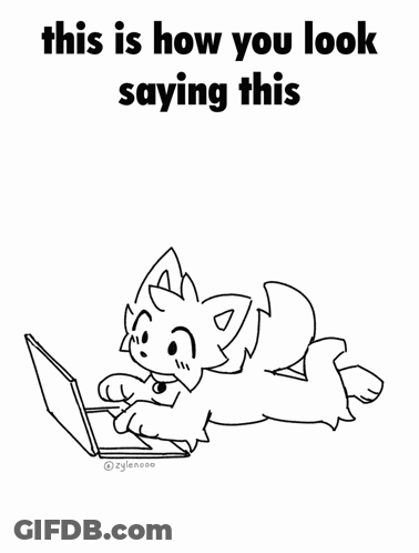 Black And White Cat Lying On Laptop GIF