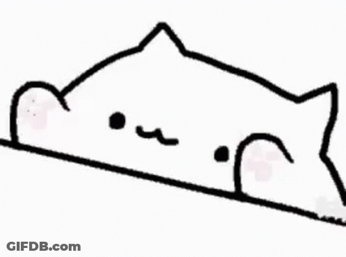 Black And White Cat Lying On Ledge GIF