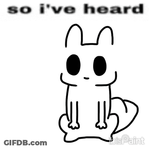 Black And White Cat Saying So I've Heard GIF