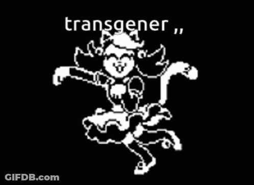 Black And White Cat Saying Transgener GIF