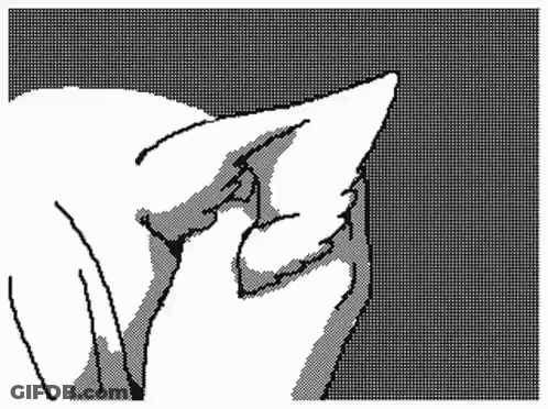 Black And White Cat Scratching Head GIF