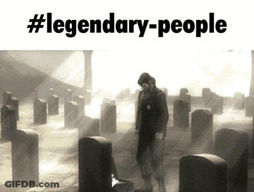 Black And White Cemetery #Legendary-People GIF