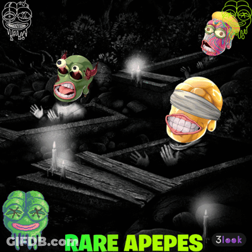 Black And White Cemetery Saying Rare Apetes GIF