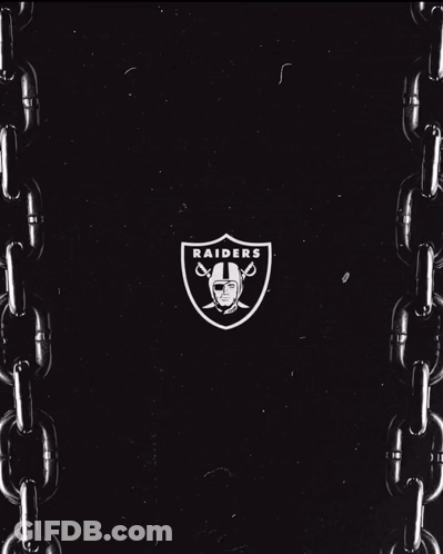 Black And White Chain Around Letter H GIF
