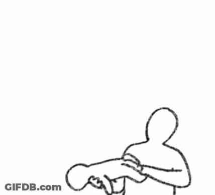Black And White Chicken Drawing GIF