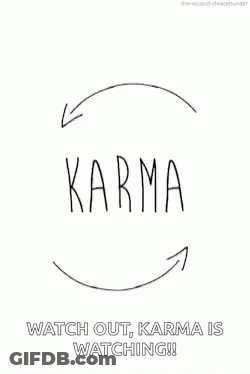 Black And White Circle With Karma GIF