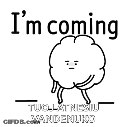 Black And White Cloud With Face And Arms GIF