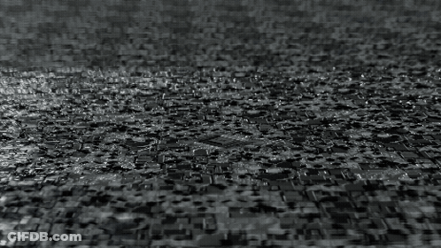 Black And White Computer Chip GIF