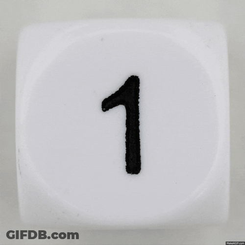 Black And White Counting Numbers GIF