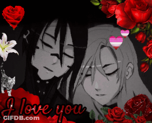 Black And White Couple I Love You GIF