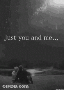 Black And White Couple Just You And Me GIF