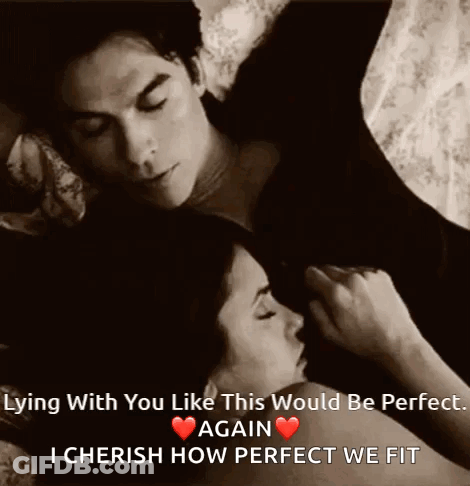Black And White Couple Kissing Lying With You Like This Would Be Perfect GIF
