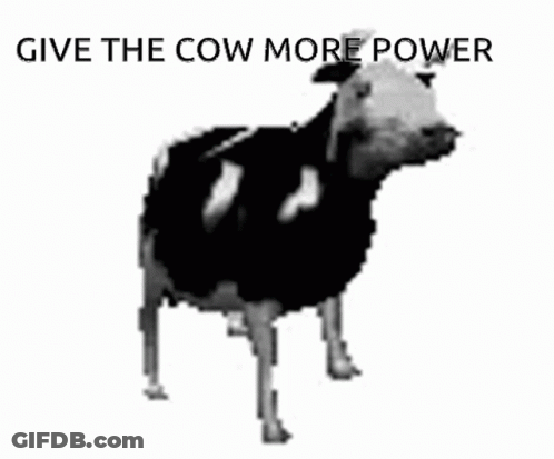 Black And White Cow Saying I Am Fucking Losing It GIF