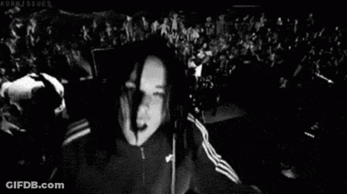 Black And White Crowd Watching Concert GIF