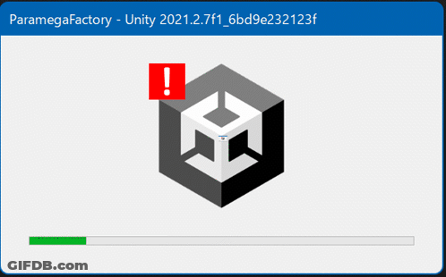 Black And White Cube With Red Exclamation Point GIF