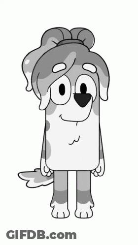 Black And White Dalmatian Drawing GIF