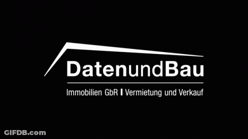 Black And White Datenund Bau Logo GIF
