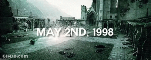 Black And White Destroyed Building May 2Nd 1998 GIF
