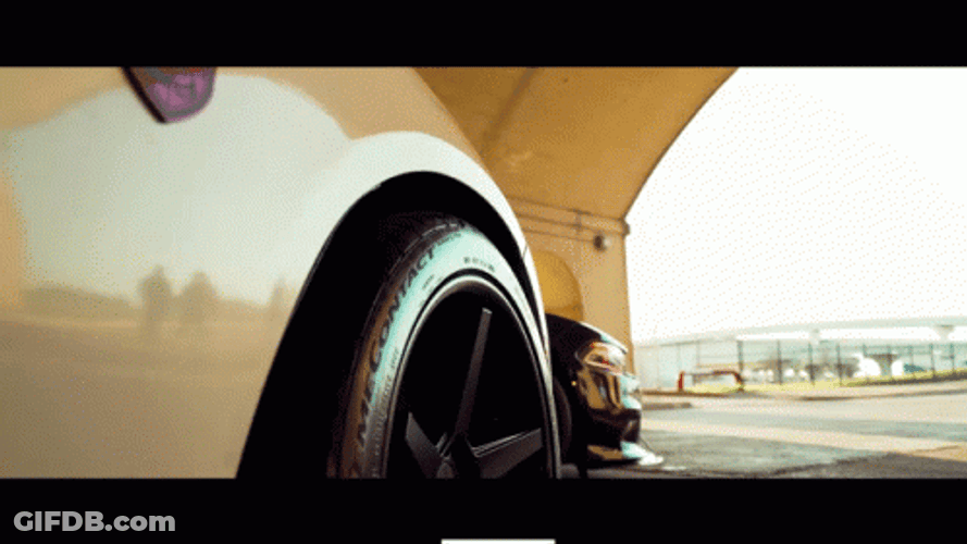 Black And White Dodge Charger GIF