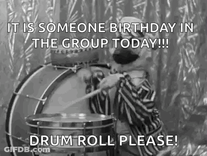 Black And White Dog Playing Drum GIF