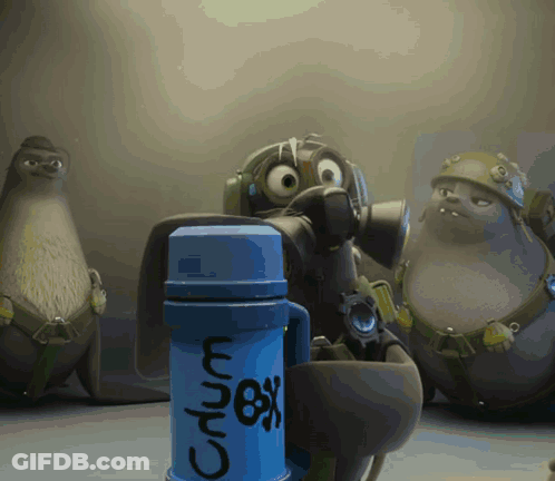 Black And White Dog Statue With No X334 Tag GIF
