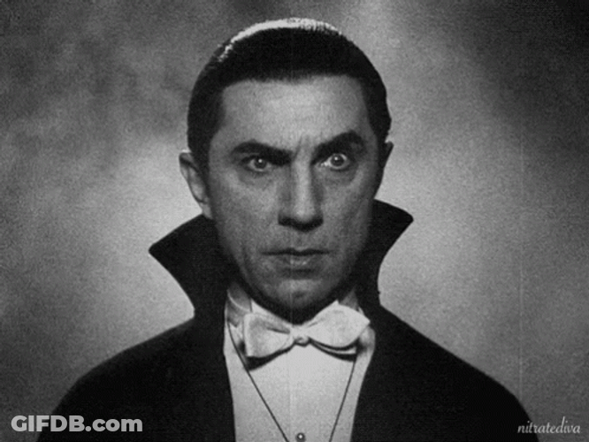 Black And White Dracula GIF