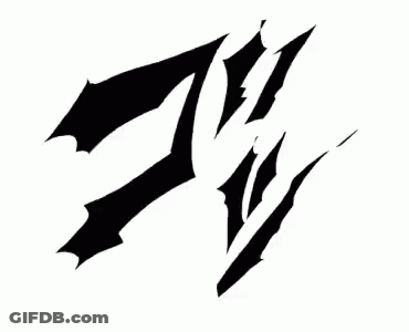 Black And White Dragon Tail GIF