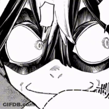 Black And White Drawing Face With Large Eye GIF