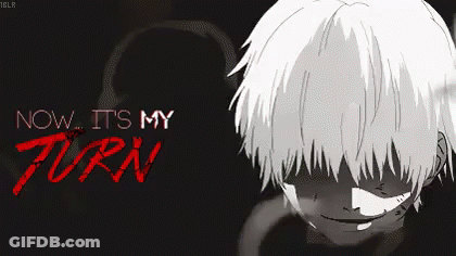 Black And White Drawing Now Its My Turn GIF
