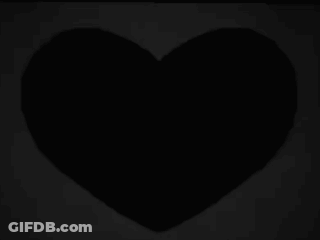 Black And White Drawing Of A Cracked Heart GIF