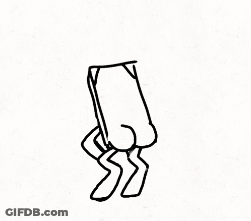 Black And White Drawing Of Butt GIF