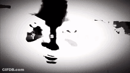 Black And White Drawing Of Face With Jesus GIF