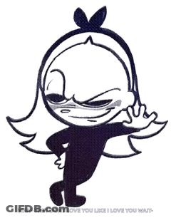 Black And White Drawing Of Girl Eyes Closed GIF