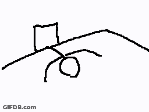 Black And White Drawing Of Hand Holding Book GIF