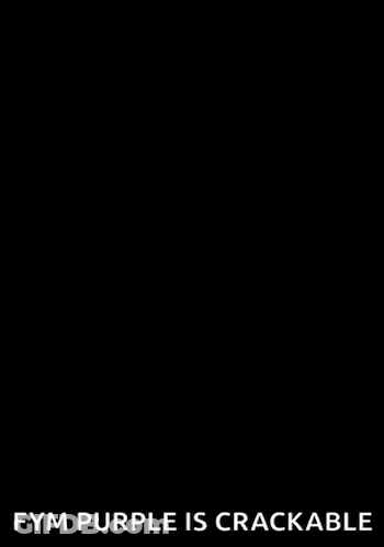 Black And White Drawing Of Man Saying Fym Purple Is Crackable GIF