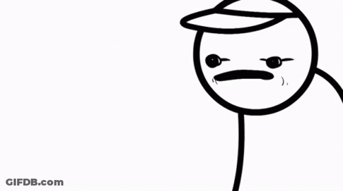 Black And White Drawing Of Man With Glasses And Mustache GIF