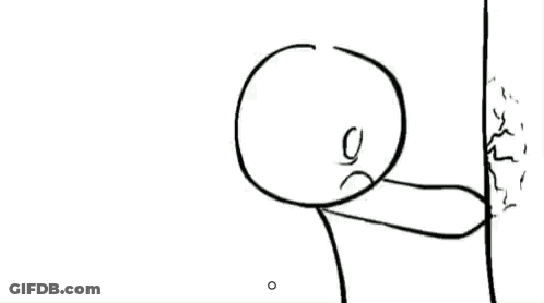 Black And White Drawing Of Person Next To Pole GIF